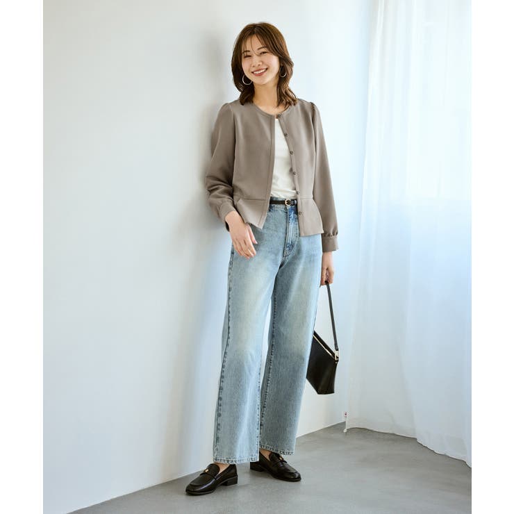 360°ウルトラストレッチ 羽織れるペプラムブラウス 花粉ガード | ROPE' PICNIC | 詳細画像8 