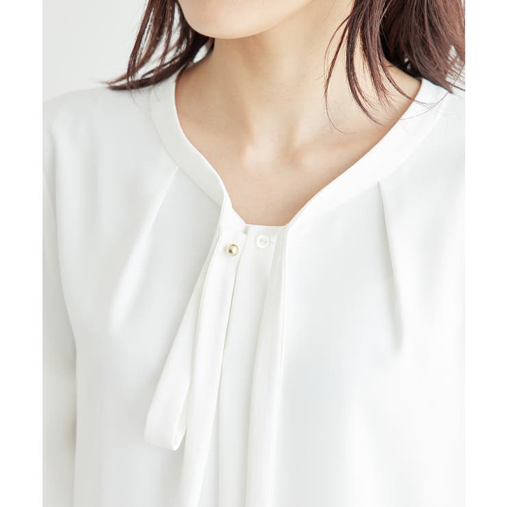 2サイズ展開/メタルボタンリボンタイハーフスリーブブラウス | ROPE' PICNIC | 詳細画像20 