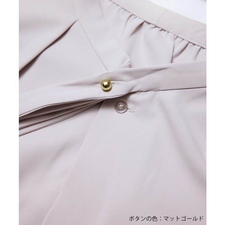 2サイズ展開/メタルボタンリボンタイハーフスリーブブラウス | ROPE' PICNIC | 詳細画像26 