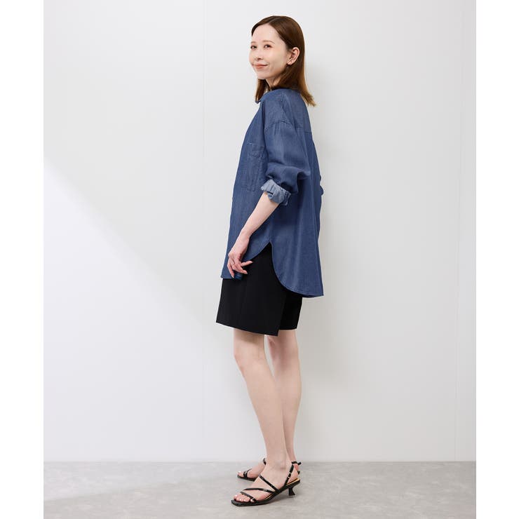 シャンブレーデニム調シャツ | ROPE' PICNIC | 詳細画像17 