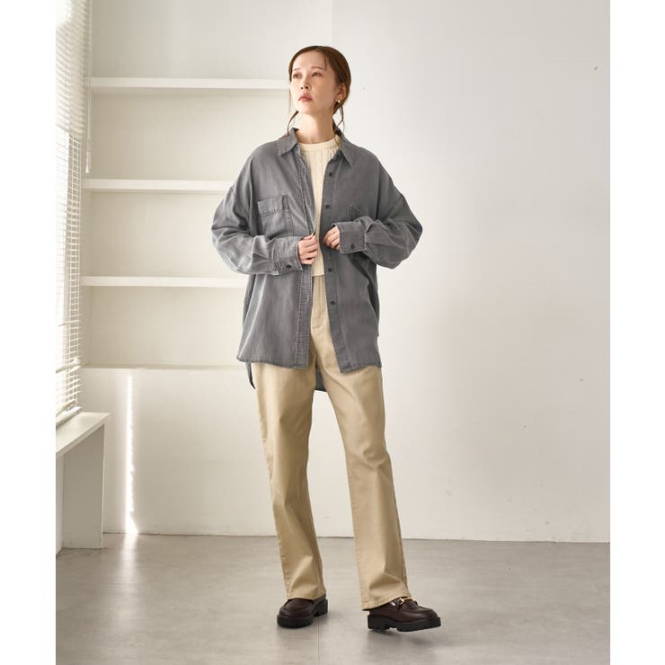 シャンブレーデニム調シャツ | ROPE' PICNIC | 詳細画像2 