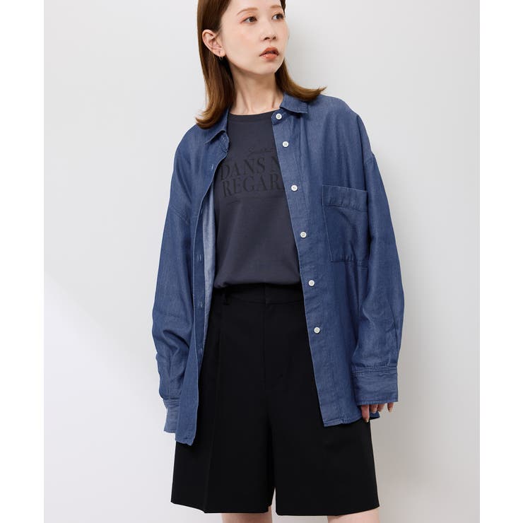 シャンブレーデニム調シャツ | ROPE' PICNIC | 詳細画像20 