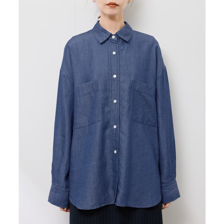 シャンブレーデニム調シャツ | ROPE' PICNIC | 詳細画像30 