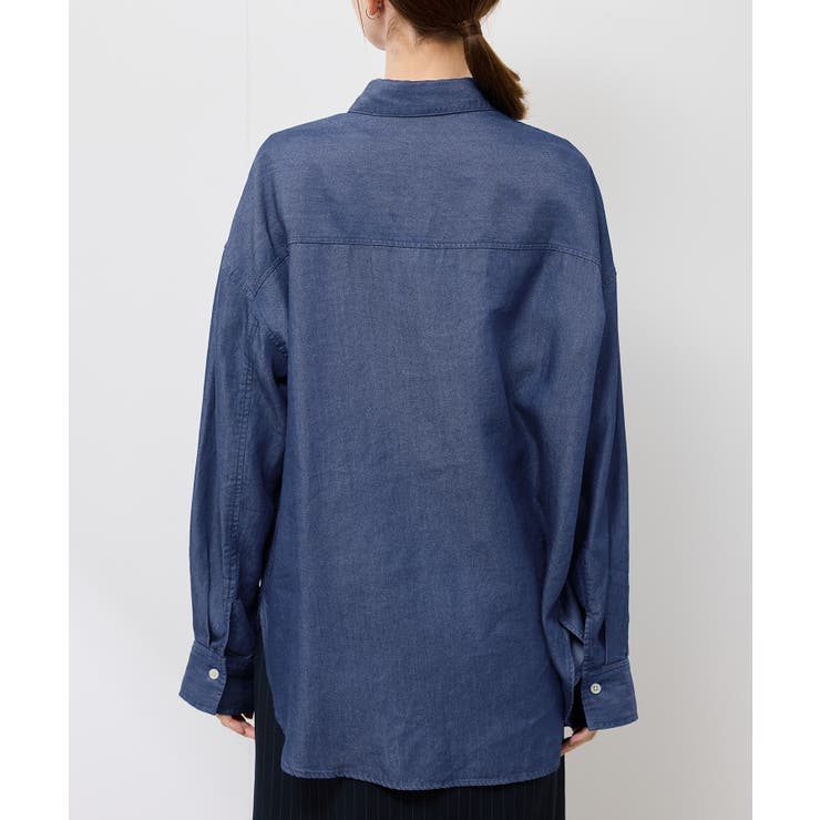 シャンブレーデニム調シャツ | ROPE' PICNIC | 詳細画像32 