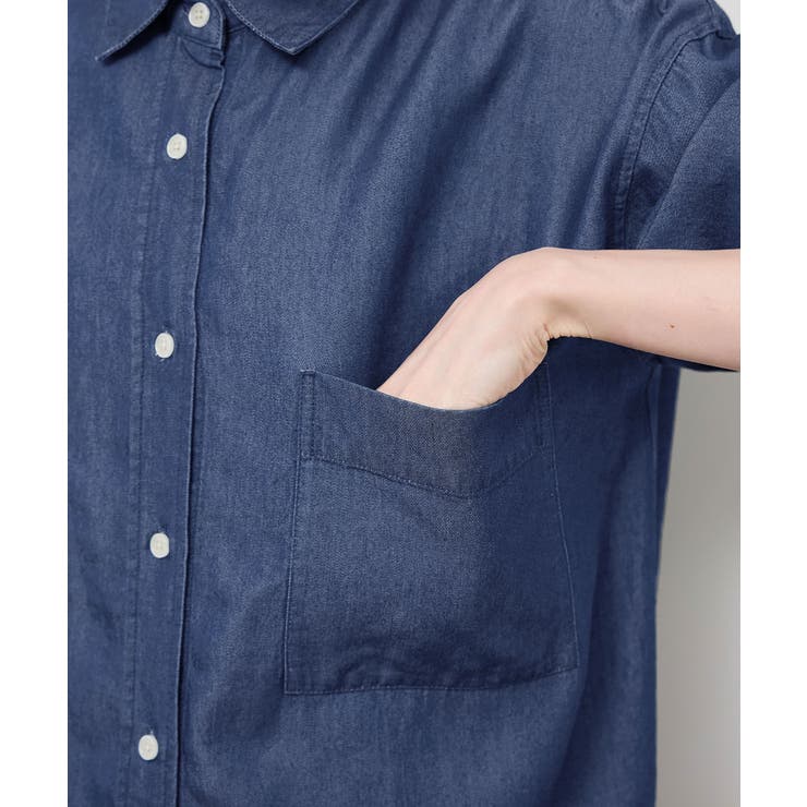 シャンブレーデニム調シャツ | ROPE' PICNIC | 詳細画像34 