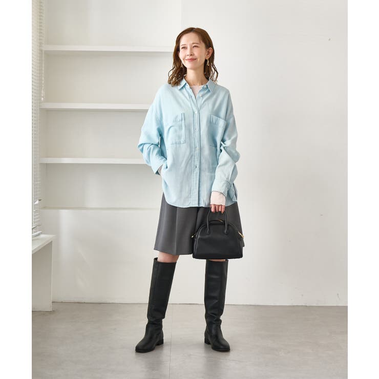 シャンブレーデニム調シャツ | ROPE' PICNIC | 詳細画像5 