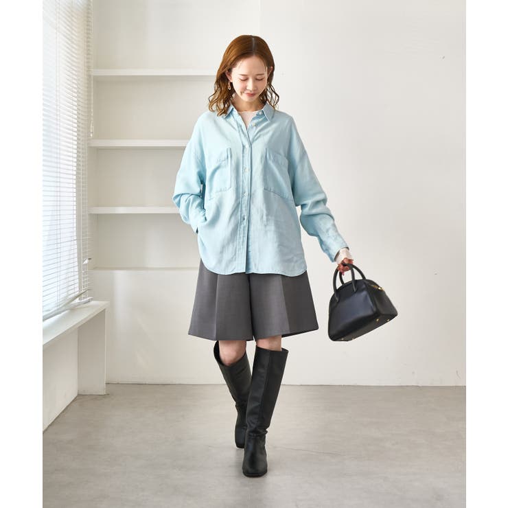 シャンブレーデニム調シャツ | ROPE' PICNIC | 詳細画像6 