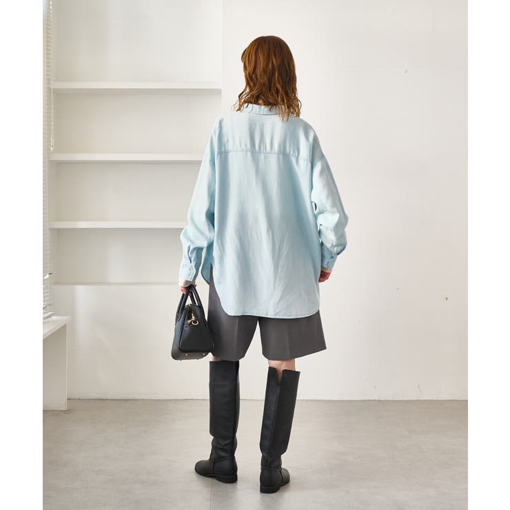 シャンブレーデニム調シャツ | ROPE' PICNIC | 詳細画像7 