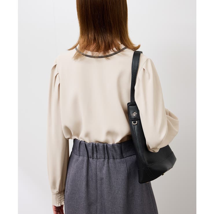 【前後2WAY】【WEB限定カラー】配色リボンブラウス/通勤対応 | ROPE' PICNIC | 詳細画像15 