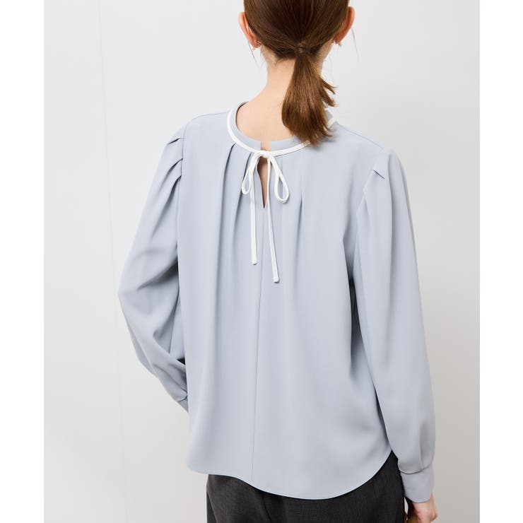 【前後2WAY】【WEB限定カラー】配色リボンブラウス/通勤対応 | ROPE' PICNIC | 詳細画像28 