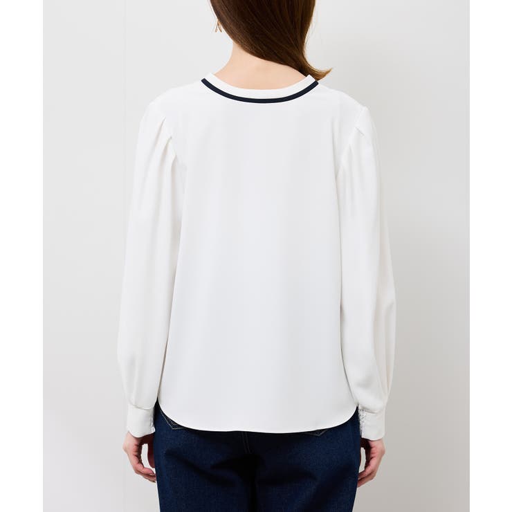 【前後2WAY】【WEB限定カラー】配色リボンブラウス/通勤対応 | ROPE' PICNIC | 詳細画像38 