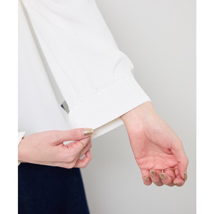 【前後2WAY】【WEB限定カラー】配色リボンブラウス/通勤対応 | ROPE' PICNIC | 詳細画像43 