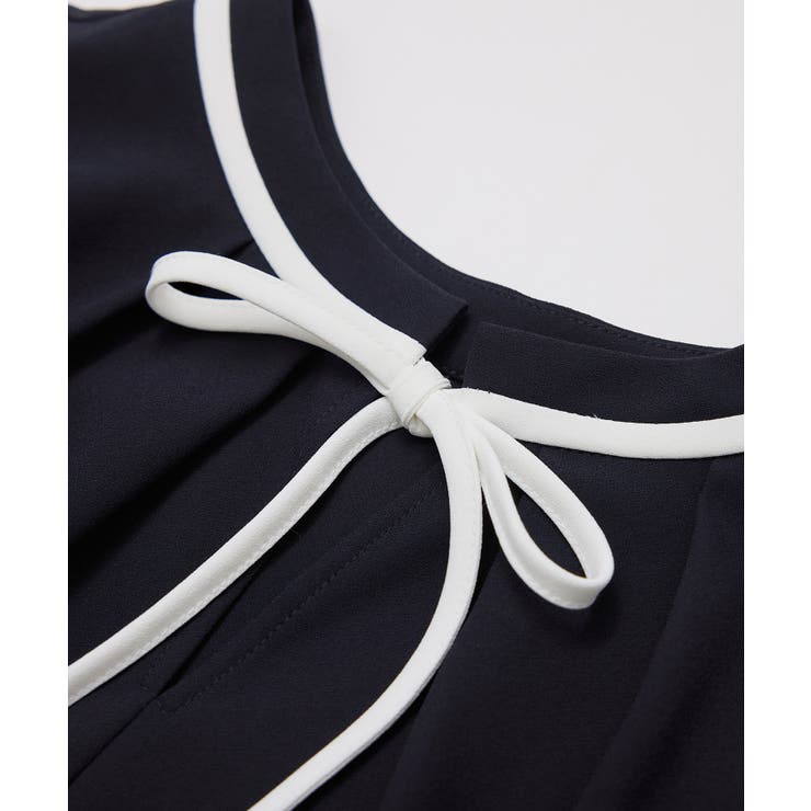 【前後2WAY】【WEB限定カラー】配色リボンブラウス/通勤対応 | ROPE' PICNIC | 詳細画像48 