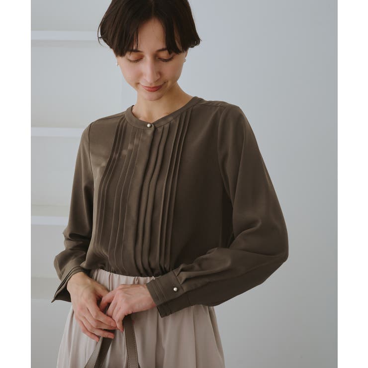 フロントピンタックブラウス/一部WEB限定カラー | ROPE' PICNIC | 詳細画像4 