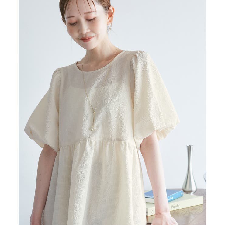 バルーンペプラムブラウス | ROPE' PICNIC | 詳細画像1 