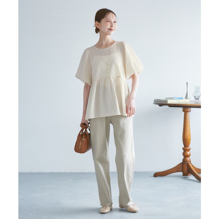 バルーンペプラムブラウス | ROPE' PICNIC | 詳細画像10 