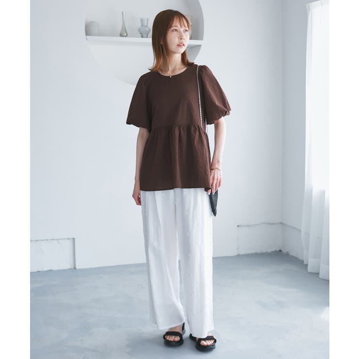 バルーンペプラムブラウス | ROPE' PICNIC | 詳細画像16 