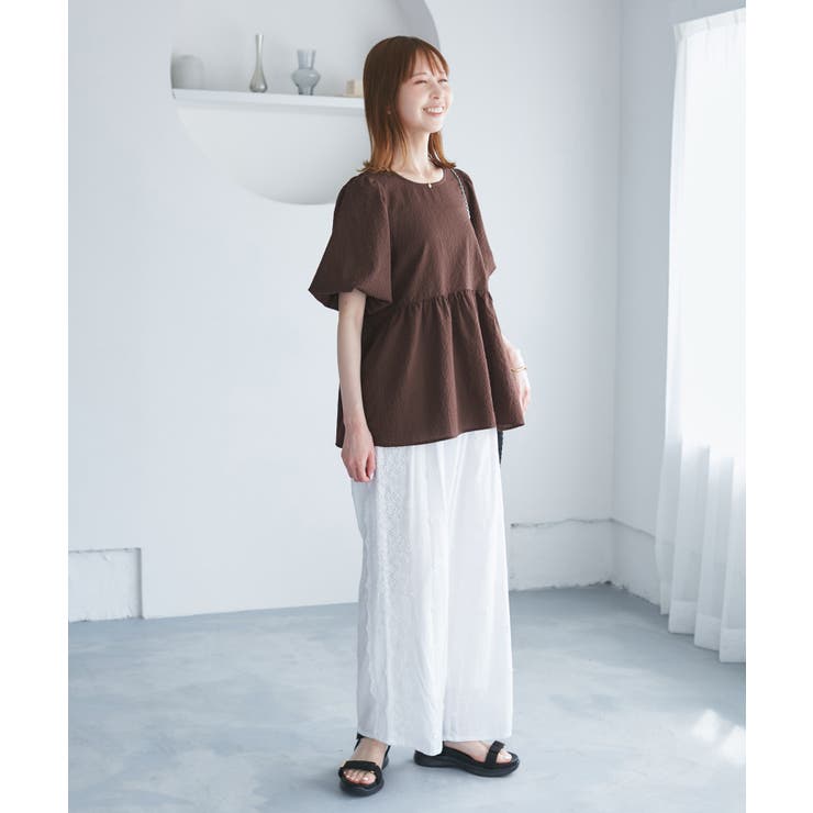 バルーンペプラムブラウス | ROPE' PICNIC | 詳細画像17 