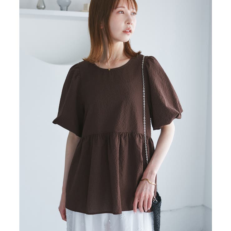 バルーンペプラムブラウス | ROPE' PICNIC | 詳細画像20 