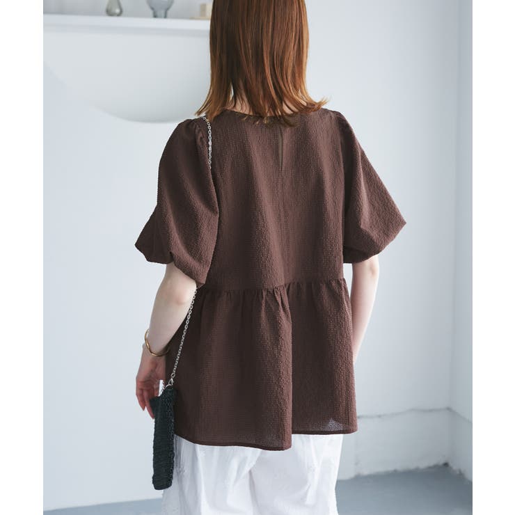 バルーンペプラムブラウス | ROPE' PICNIC | 詳細画像21 