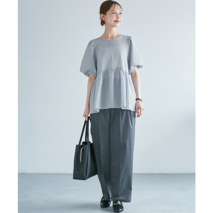 バルーンペプラムブラウス | ROPE' PICNIC | 詳細画像23 