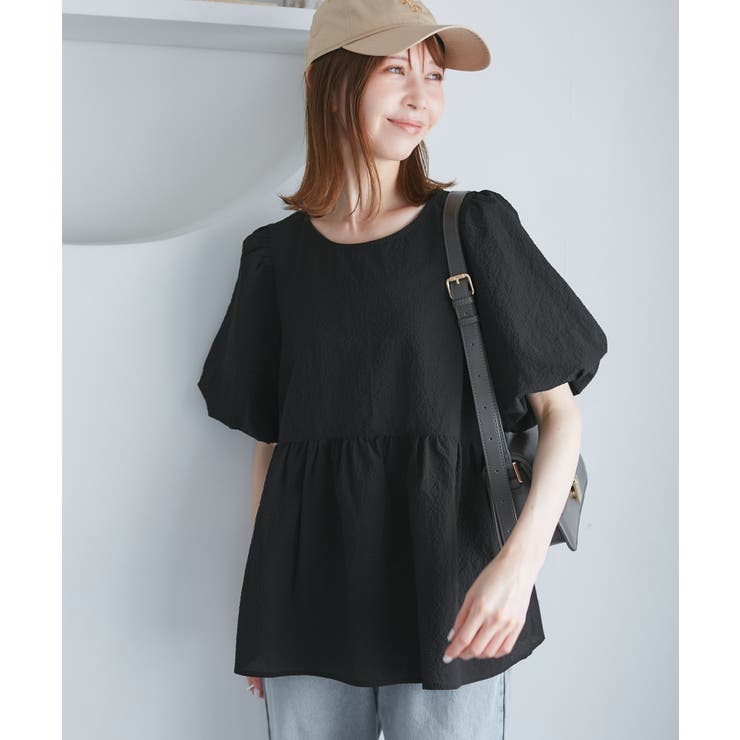 バルーンペプラムブラウス | ROPE' PICNIC | 詳細画像4 