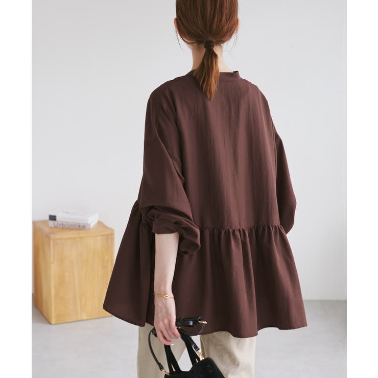 【UVケア・防シワ】羽織れるピンタックデザインペプラムシャツ | ROPE' PICNIC | 詳細画像24 