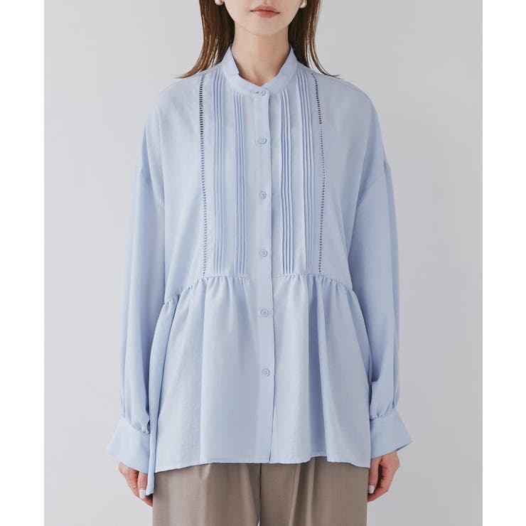 【UVケア・防シワ】羽織れるピンタックデザインペプラムシャツ | ROPE' PICNIC | 詳細画像36 