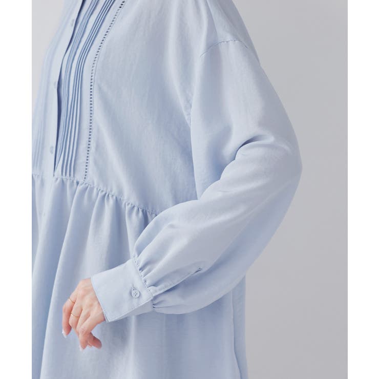 【UVケア・防シワ】羽織れるピンタックデザインペプラムシャツ | ROPE' PICNIC | 詳細画像41 