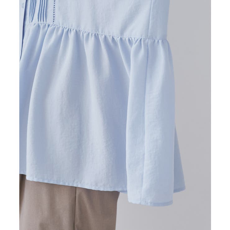 【UVケア・防シワ】羽織れるピンタックデザインペプラムシャツ | ROPE' PICNIC | 詳細画像43 