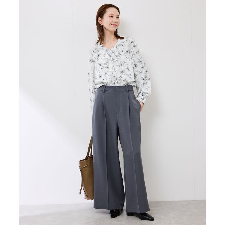 花柄ラッフルデザインブラウス | ROPE' PICNIC | 詳細画像10 