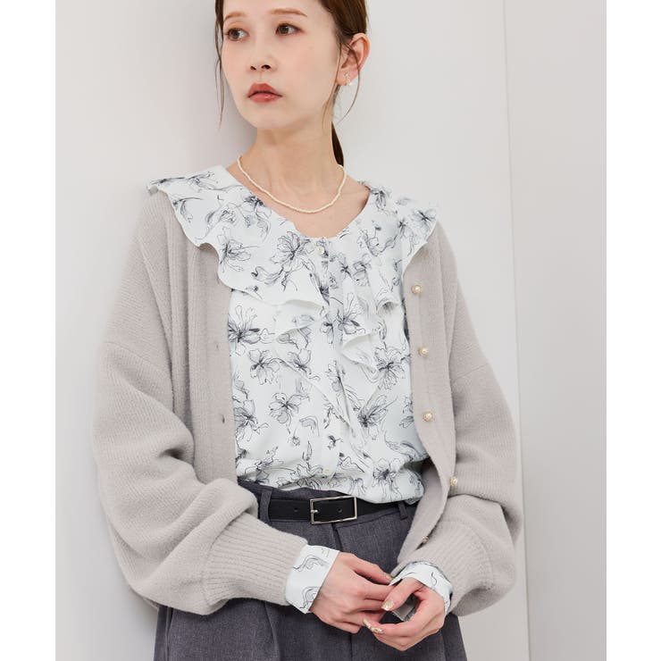 花柄ラッフルデザインブラウス | ROPE' PICNIC | 詳細画像16 