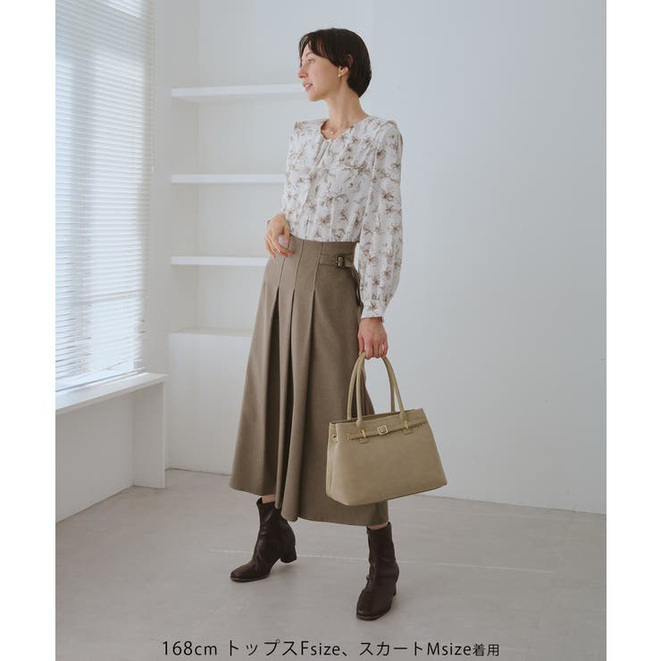 花柄ラッフルデザインブラウス | ROPE' PICNIC | 詳細画像2 