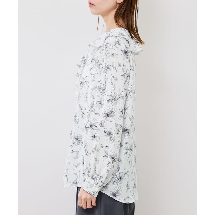 花柄ラッフルデザインブラウス | ROPE' PICNIC | 詳細画像25 