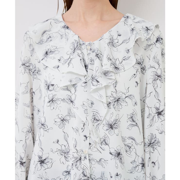 花柄ラッフルデザインブラウス | ROPE' PICNIC | 詳細画像27 