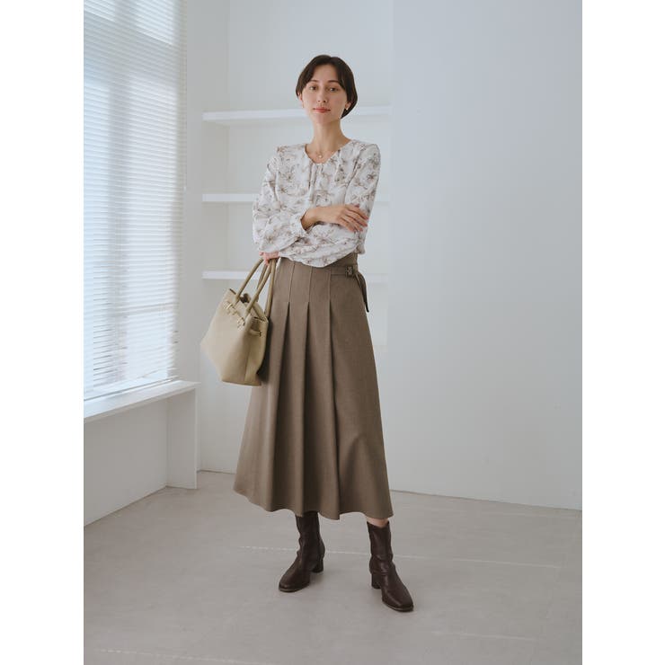 花柄ラッフルデザインブラウス | ROPE' PICNIC | 詳細画像3 