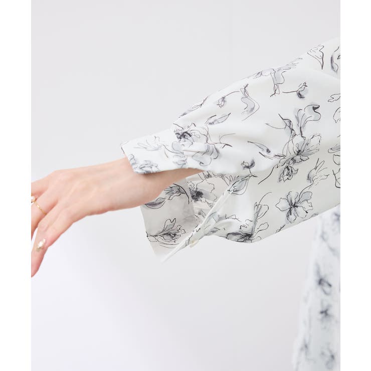 花柄ラッフルデザインブラウス | ROPE' PICNIC | 詳細画像31 