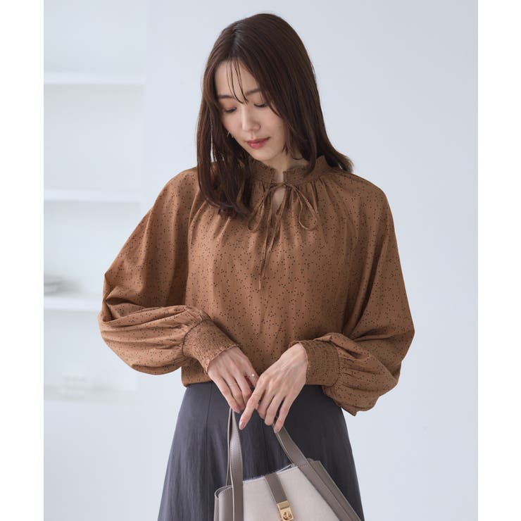 シャーリングカラーブラウス/2WAY | ROPE' PICNIC | 詳細画像26 