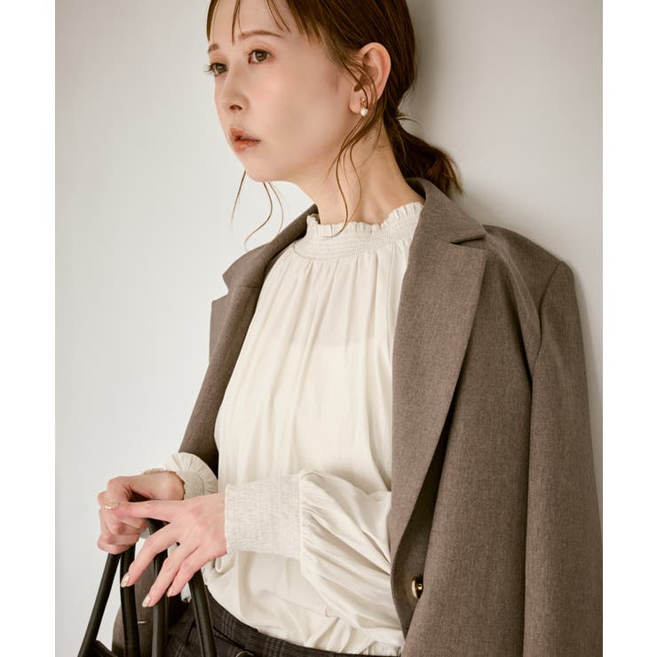 シャーリングカラーブラウス/2WAY | ROPE' PICNIC | 詳細画像9 