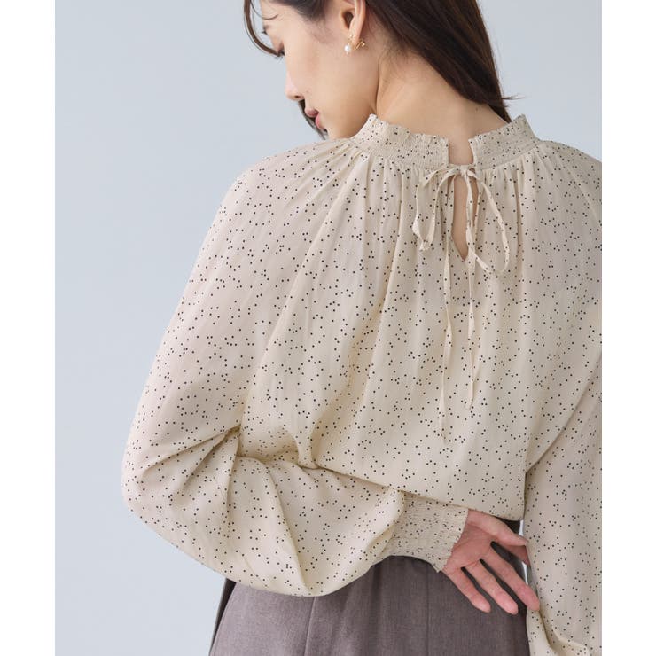 キナリ(16) | シャーリングカラーブラウス/2WAY | ROPE' PICNIC