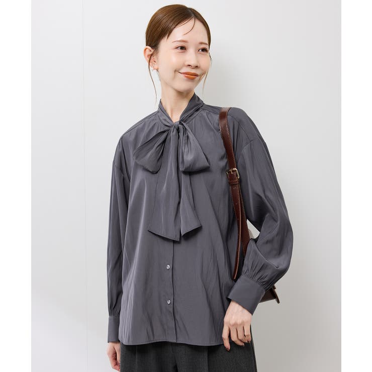 チャコール(06) | カッセンリボンブラウス | ROPE' PICNIC