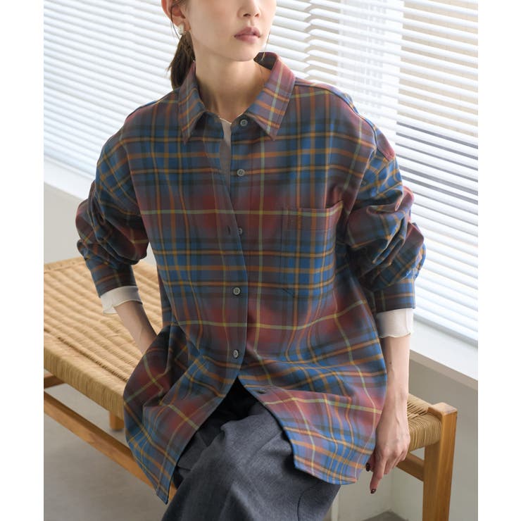 ブルー(44) | チェックネルシャツ/リンクコーデ | ROPE' PICNIC