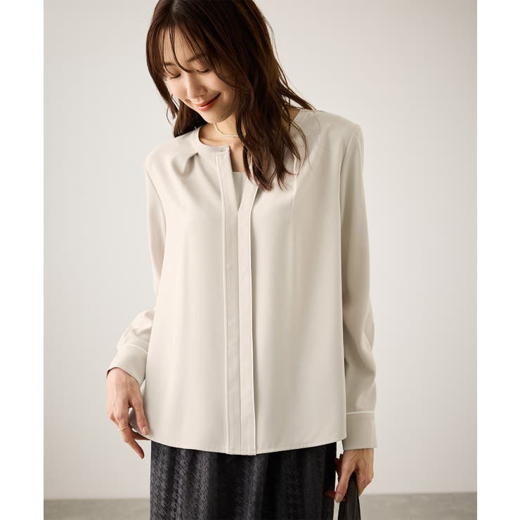 配色パイピングブラウス | ROPE' PICNIC | 詳細画像12 