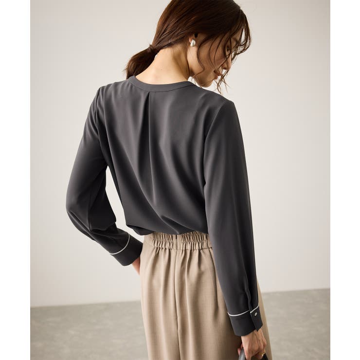 配色パイピングブラウス | ROPE' PICNIC | 詳細画像5 