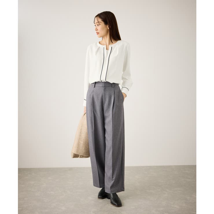 配色パイピングブラウス | ROPE' PICNIC | 詳細画像8 