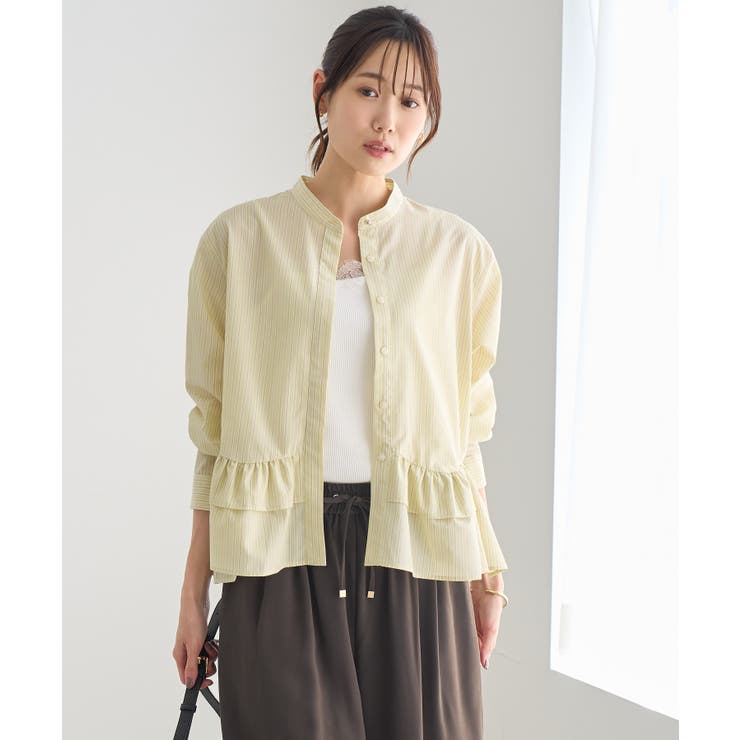 フリルペプラムシャツブラウス/UVケア・イージーケア・リンクコーデ | ROPE' PICNIC | 詳細画像7 