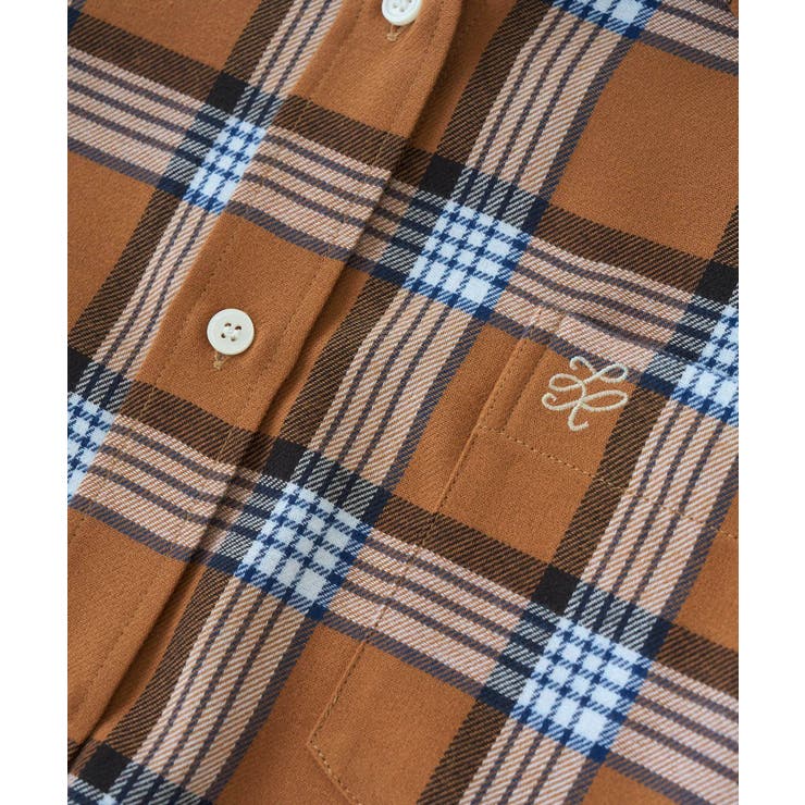 【WEB限定カラー】ロゴ刺繍チェックネルシャツ/2WAY | ROPE' PICNIC | 詳細画像49 