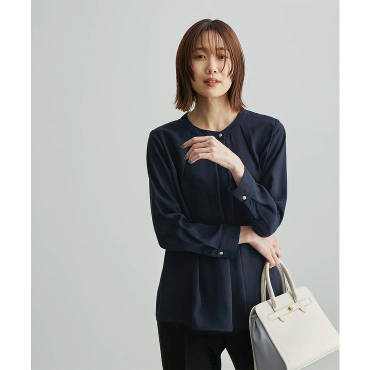 ネイビー(40) | 【WEB限定】アシメタックブラウス | ROPE' PICNIC