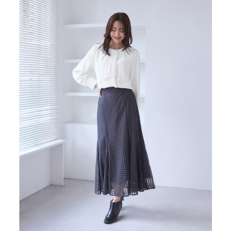 【WEB限定】配色ボウタイ風ブラウス | ROPE' PICNIC | 詳細画像11 