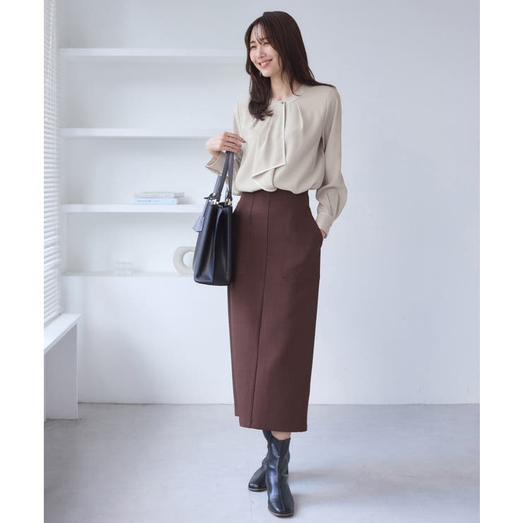 【WEB限定】配色ボウタイ風ブラウス | ROPE' PICNIC | 詳細画像15 